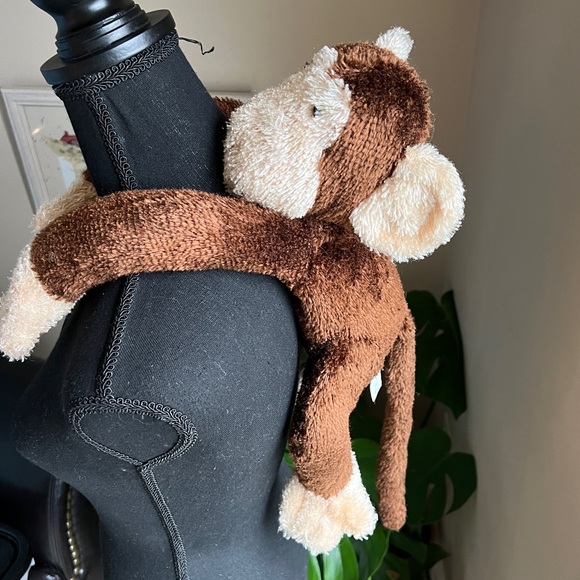 Vintage Applause Eyelash Hair Long Limbs and Tail Monkey Plush Stuffed Animal - Picture 5 of 11